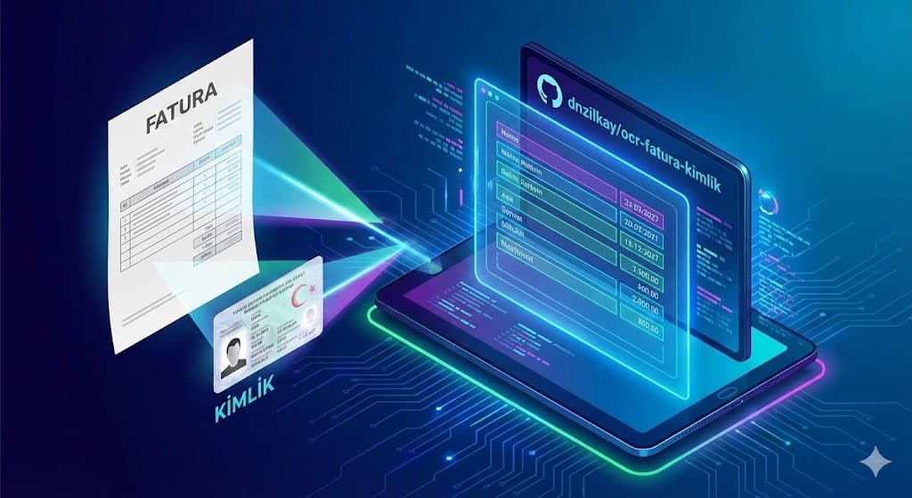 Python, Tesseract OCR ve OpenCV ile belge verisi cikaran OCR uygulamasi goruntusu